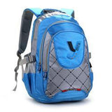 Suntop Graphite Grey & Cool Blue Checks Laptop Backpack